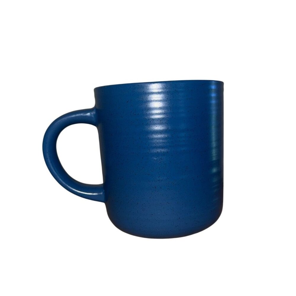 DesignPac Blue Speckled Ceramic Coffee Mug 4" Tall Dishwasher & Microwave Safe